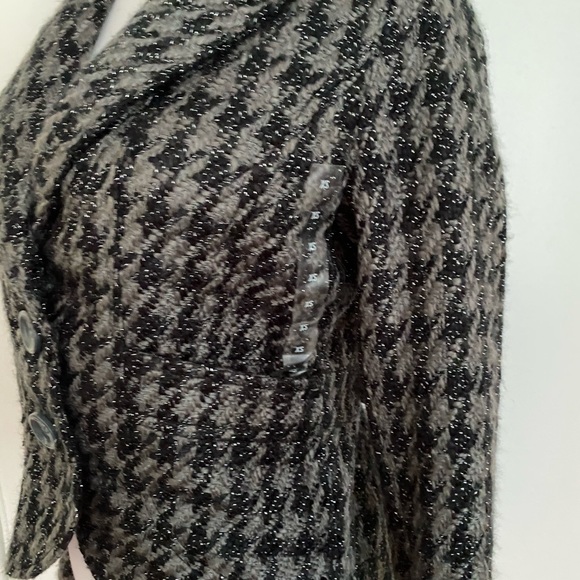 NWT DKNY Jeans Gray Black Plaid Jacket Size XS - Picture 7 of 11